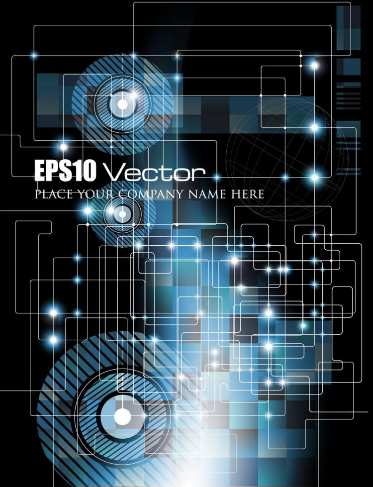 free vector Blue fantasy background coming 05 vector